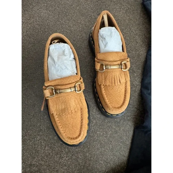 Brand New Dr Martens Adrian snaffle calf suede loafer in Autumn Spice - Picture 2 of 5